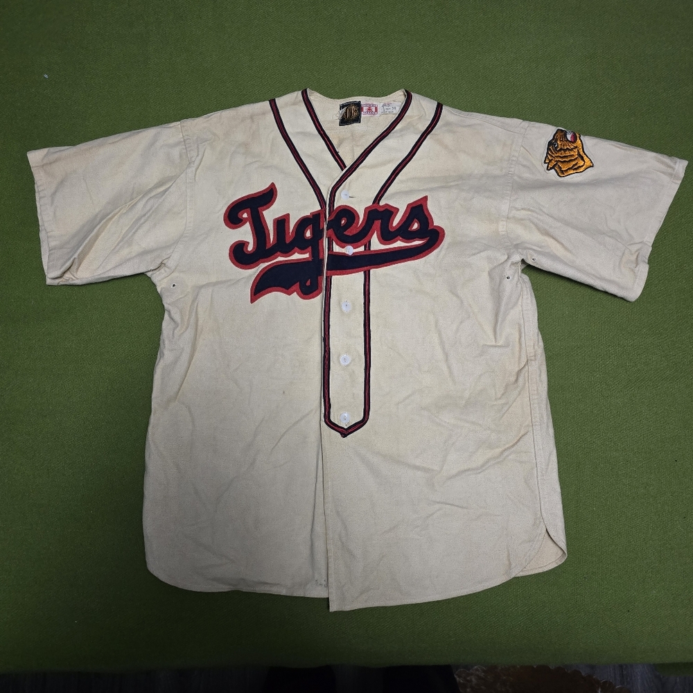 1940's Tigers Baseball Shirt - Cream